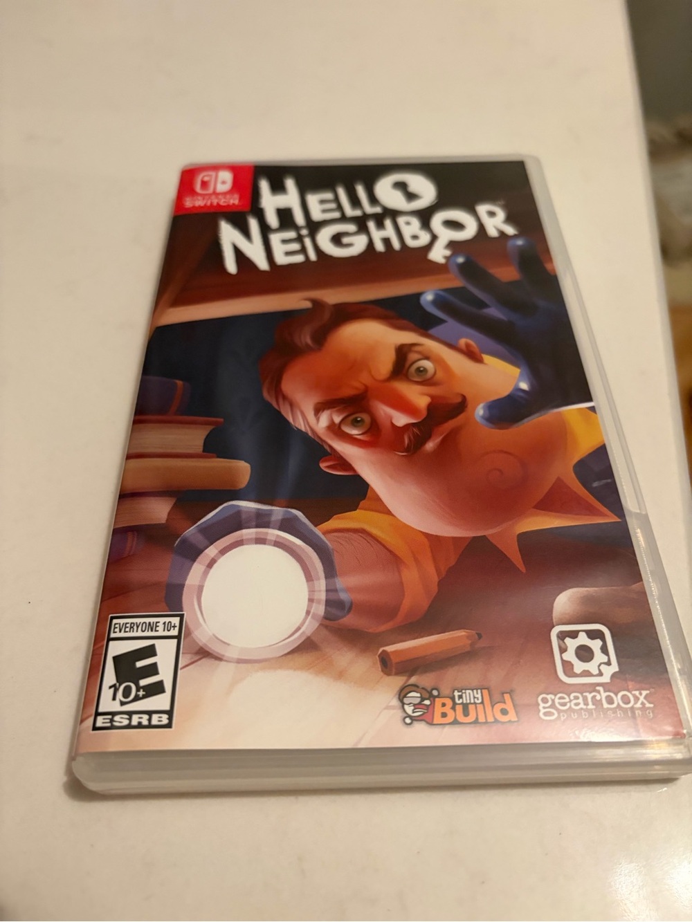 Nintendo Switch Hello Neighbor Game Case – Yellow & Black Artwork